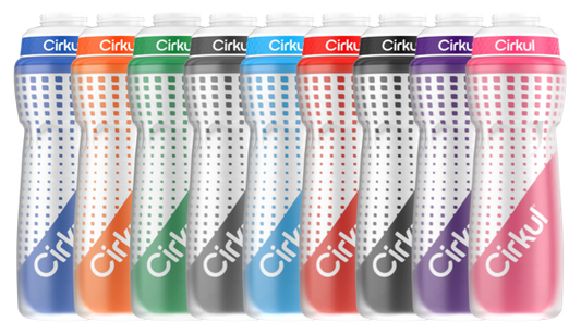 22oz. Insulated Squeeze  Plastic Bottle & Sport Lid