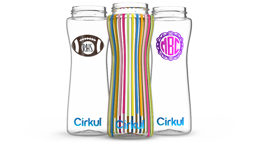 Custom 22oz. Plastic Bottle &  Comfort Grip Lid