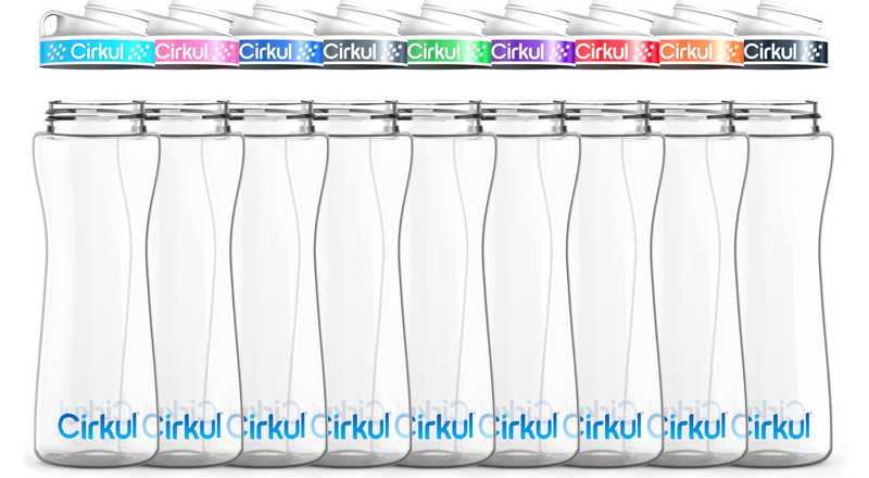 Custom 22oz. Plastic Bottle &  Comfort Grip Lid