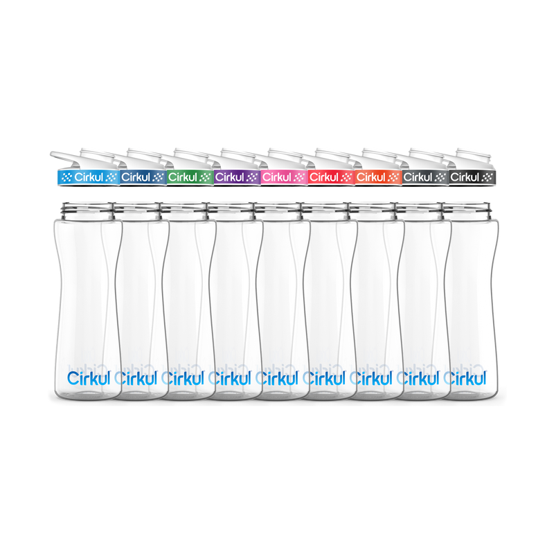 22oz. Plastic Bottle & Comfort Grip  Lid