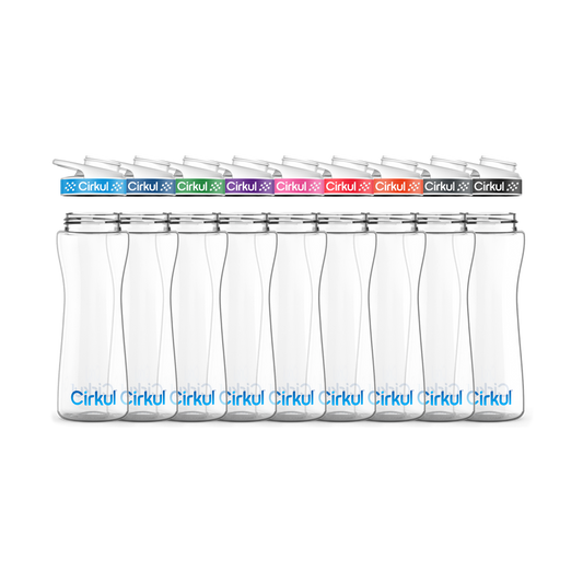 22oz. Plastic Bottle & Comfort Grip  Lid