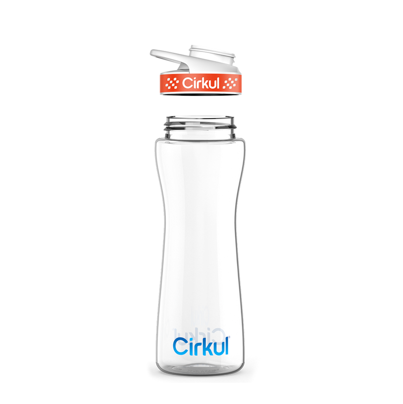 22oz. Plastic Bottle & Comfort Grip  Lid
