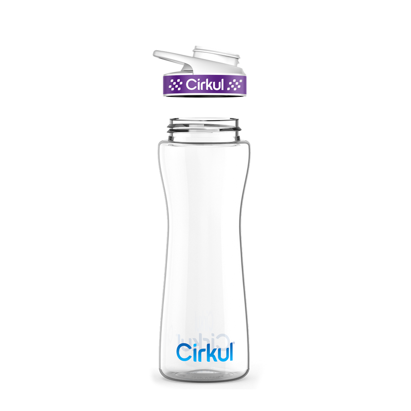 22oz. Plastic Bottle & Comfort Grip  Lid