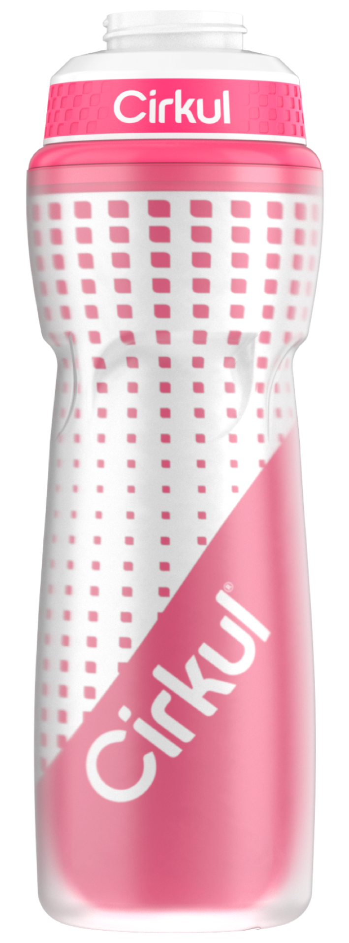 22oz. Insulated Squeeze  Plastic Bottle & Sport Lid