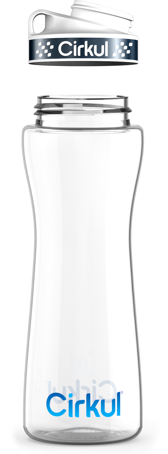 Custom 22oz. Plastic Bottle &  Comfort Grip Lid