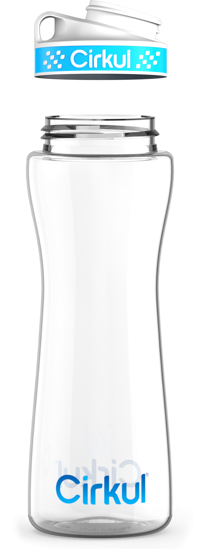 Custom 22oz. Plastic Bottle &  Comfort Grip Lid