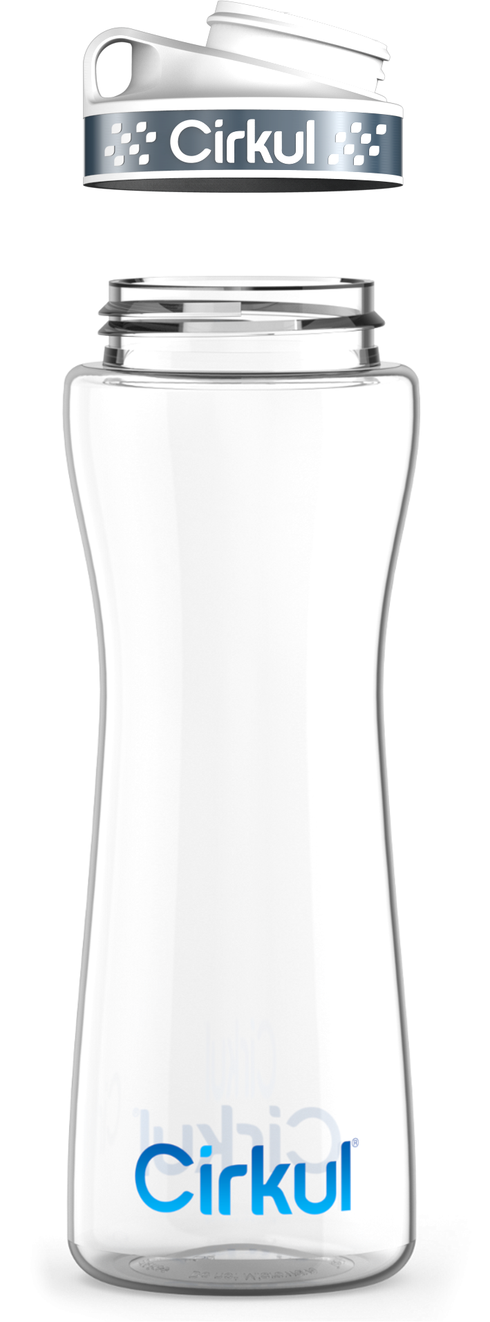 Custom 22oz. Plastic Bottle &  Comfort Grip Lid