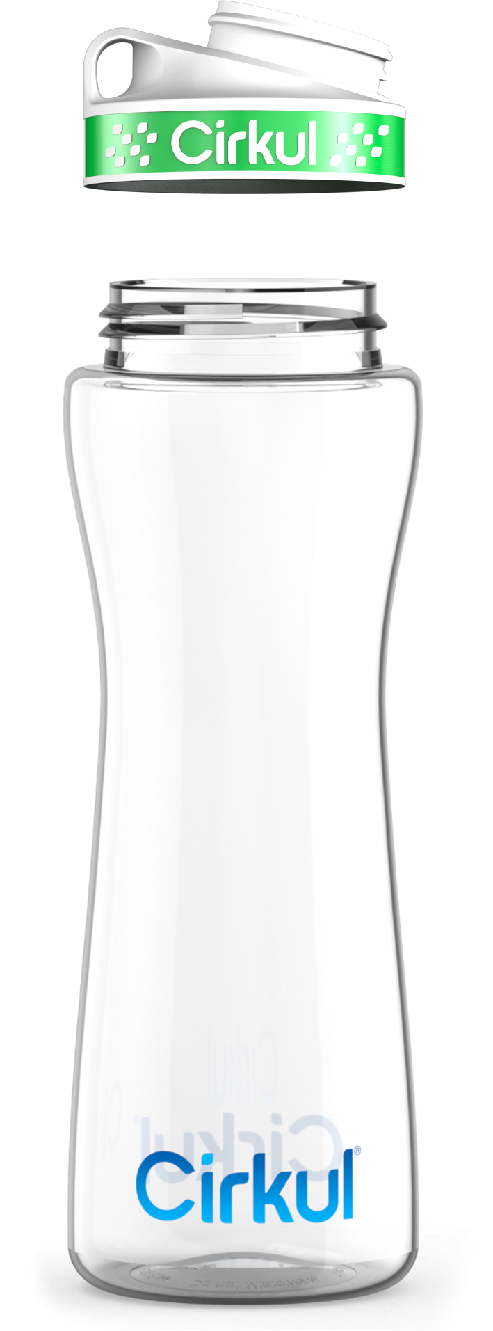 Custom 22oz. Plastic Bottle &  Comfort Grip Lid