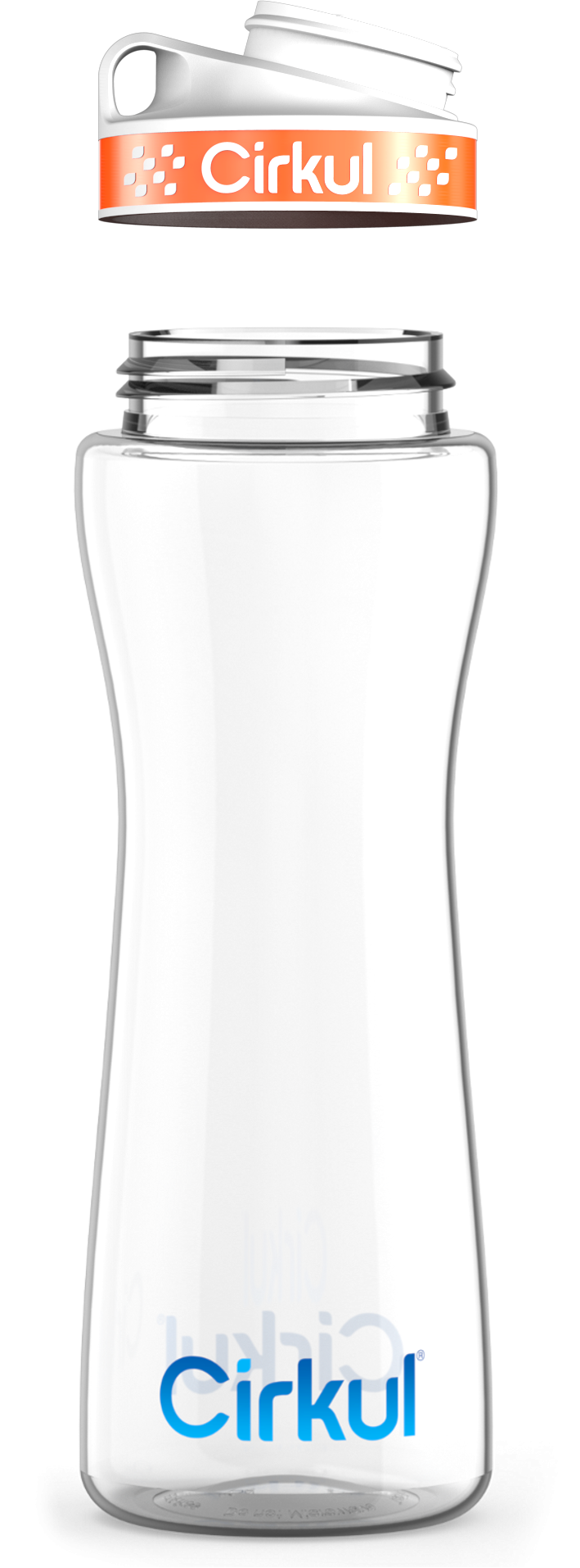 Custom 22oz. Plastic Bottle &  Comfort Grip Lid