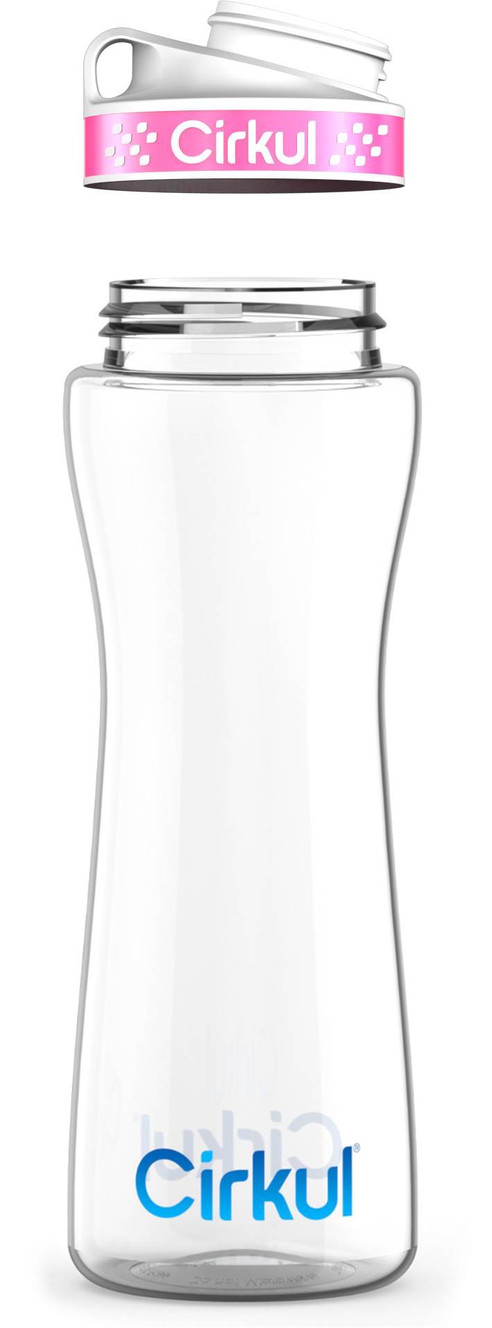 Custom 22oz. Plastic Bottle &  Comfort Grip Lid