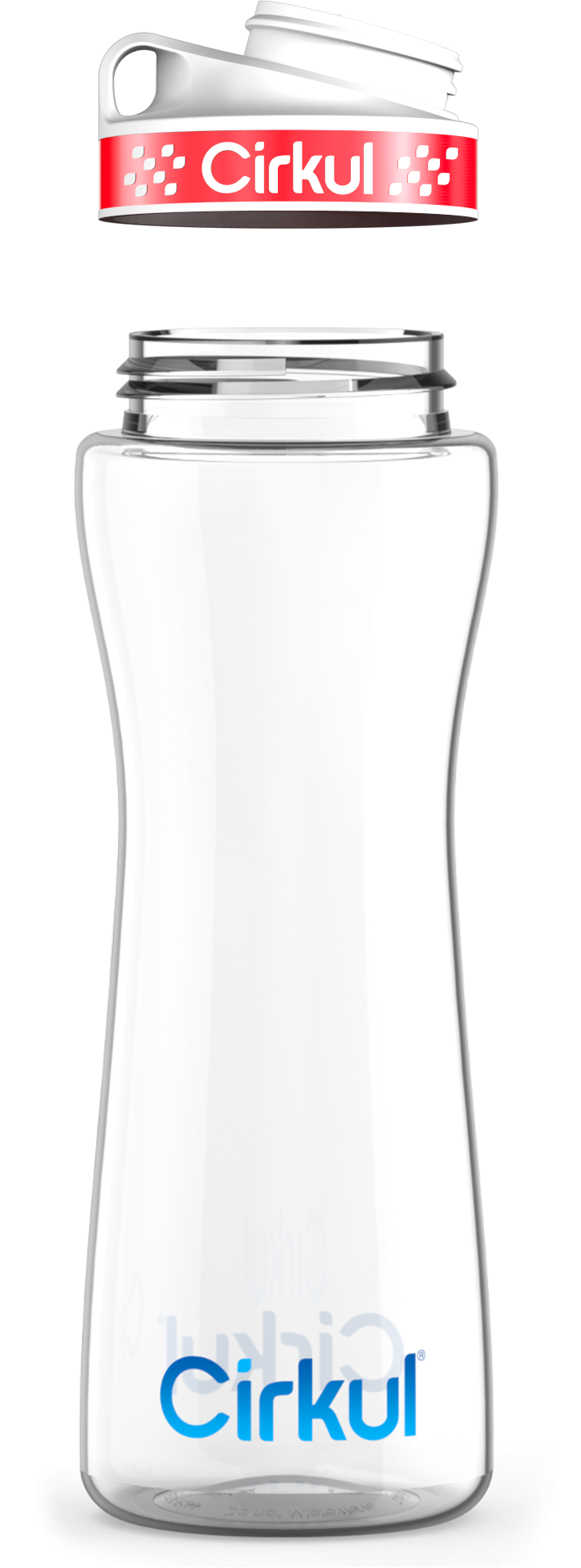 Custom 22oz. Plastic Bottle &  Comfort Grip Lid