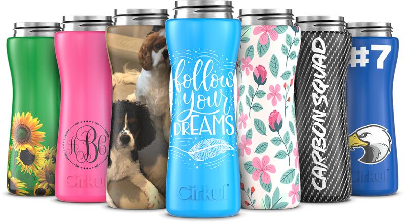 Custom 22oz. Stainless Steel Bottle &  Comfort Grip Lid